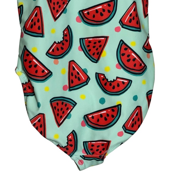 Sovereign Code Watermelon Kids One Piece Swimsuit Blue Size: 6 - Picture 7 of 10